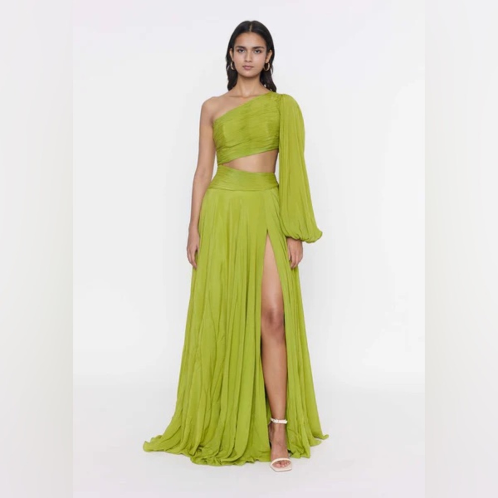 DEME BY GABRIELLA ONE SHOULDER GOWN CUT OUT